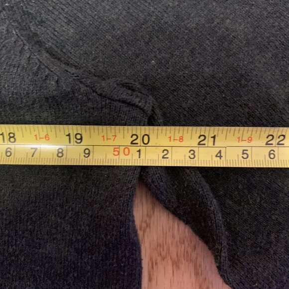 Eddie Bauer V-Neck Sweater Pullover Mens Small Green Cotton Cashmere Blend - Picture 6 of 8